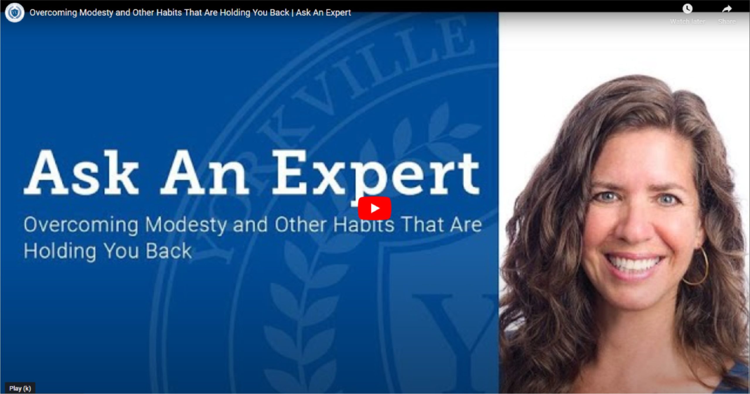 Overcoming Modesty and Other Habits That Are Holding You Back